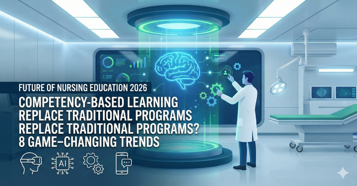 Explore Future of Nursing Education 2026: Will Competency-Based Learning Replace Traditional Programs? 8 Game-Changing Trends.