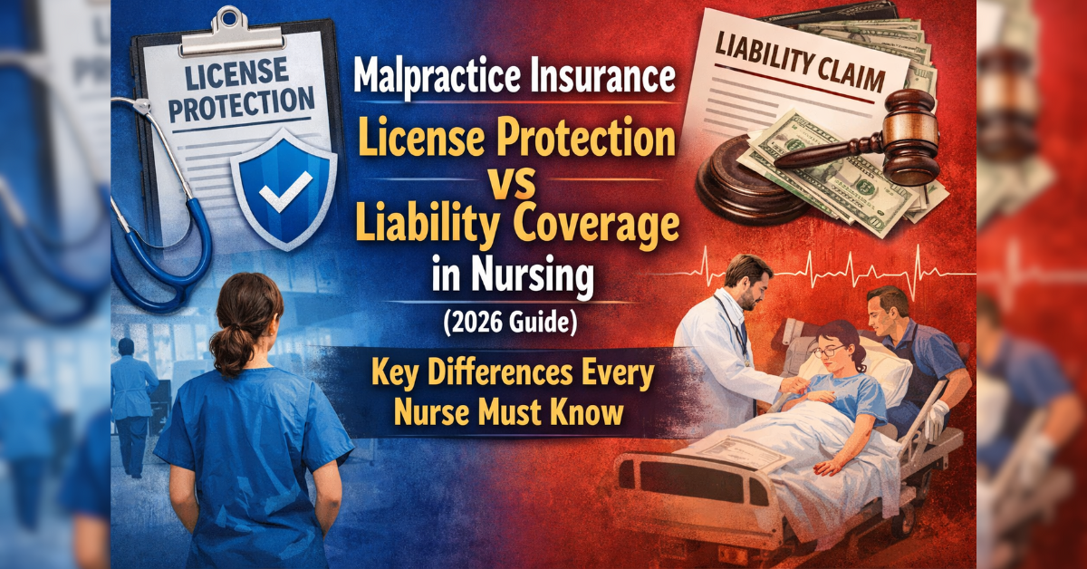 What is Malpractice Insurance License Protection vs Liability Coverage in Nursing (2026 Guide): Key Differences Every Nurse Must Know.