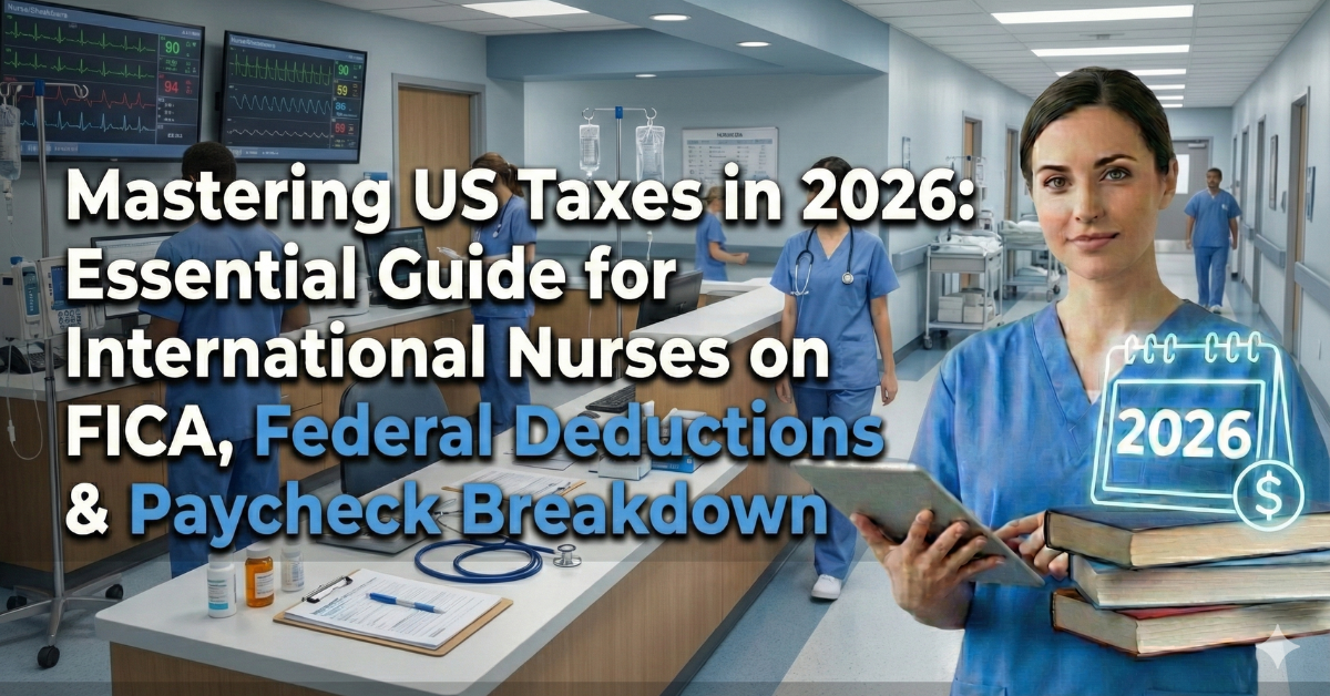 Complete Mastering US Taxes in 2026: Essential Guide for International Nurses on FICA, Federal Deductions & Paycheck Breakdown.