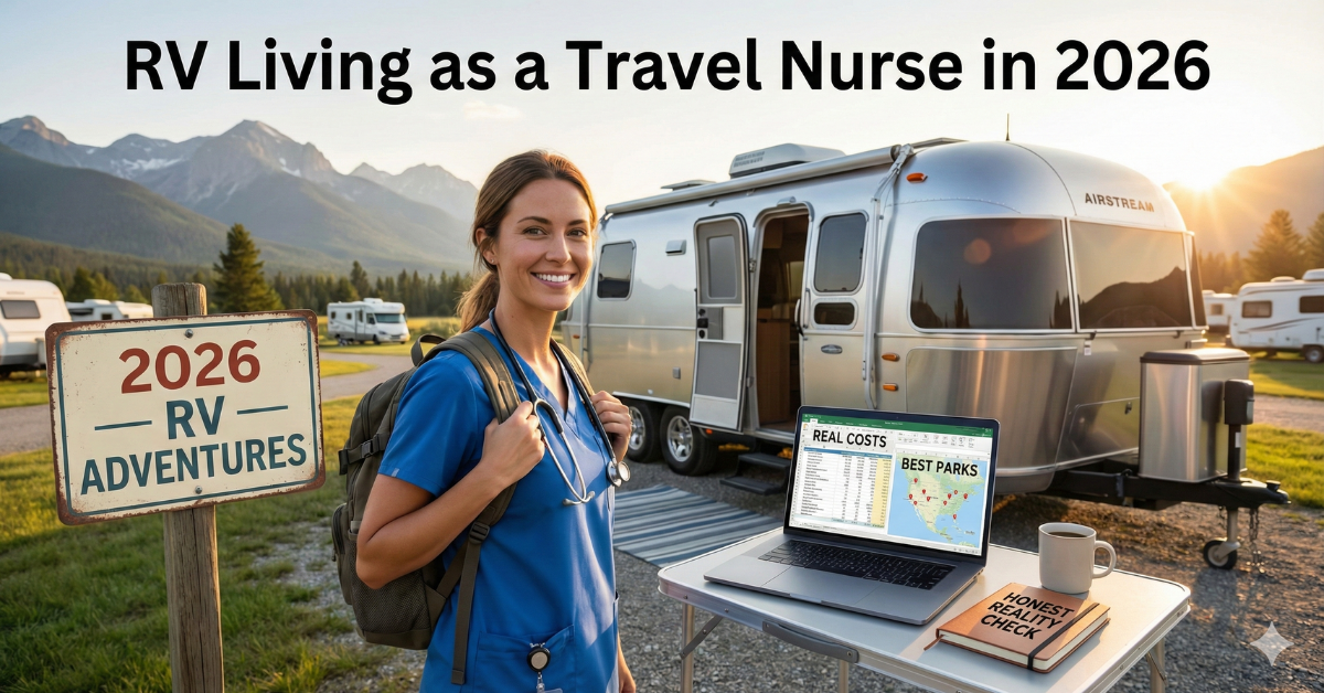 Explore RV Living as a Travel Nurse in 2026: Real Costs, Best RV Parks, and the Honest Reality Check.