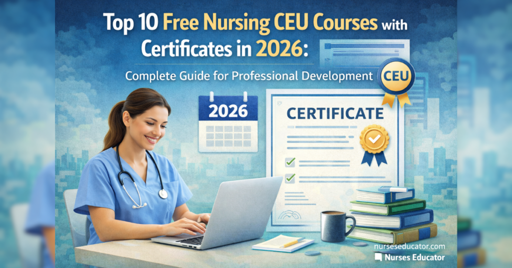 Top 10 Free Nursing CEU Courses with Certificates in 2026: Complete