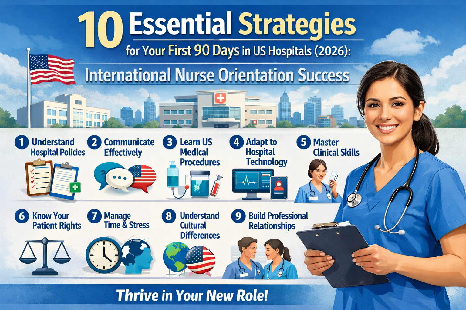 How the International Nurse Orientation Success: 10 Essential Strategies for Your First 90 Days in US Hospitals (2026).