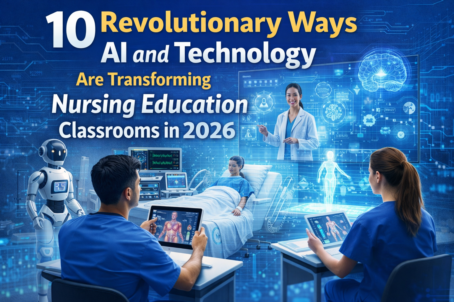 Explore 10 Revolutionary Ways AI and Technology Are Transforming Nursing Education Classrooms in 2026.