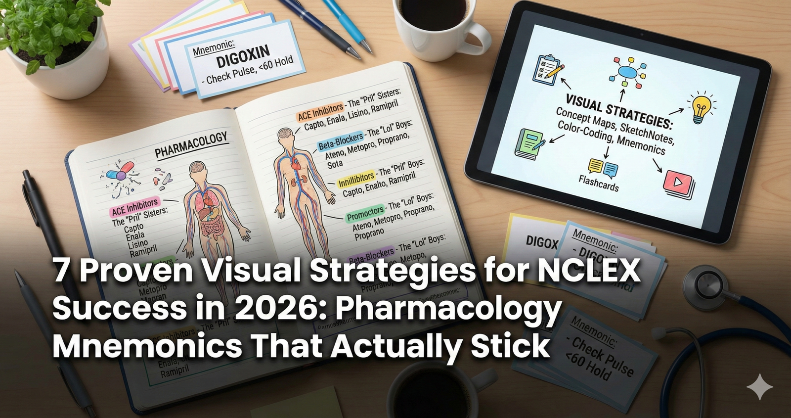 Master Pharmacology Mnemonics That Actually Stick: 7 Proven Visual Strategies for NCLEX Success in 2026
