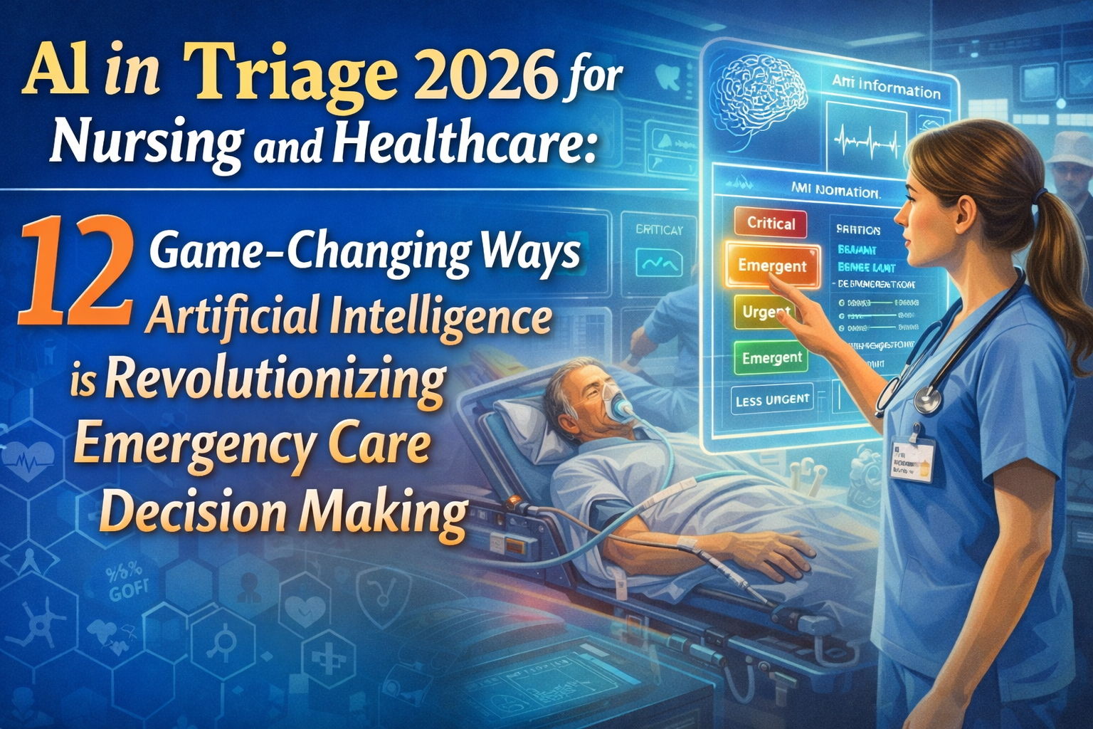 Discover AI in Triage 2026 for Nursing and Healthcare: 12 Game-Changing Ways Artificial Intelligence is Revolutionizing Emergency Care Decision Making.