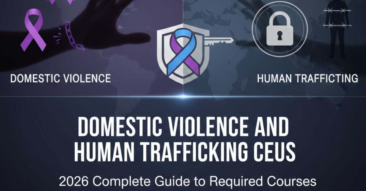 Discover Domestic Violence and Human Trafficking CEUs: 2026 Complete Guide to Required Courses.