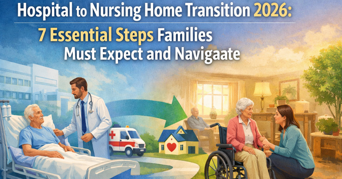 Navigate Hospital to Nursing Home Transition 2026: 7 Essential Steps Families Must Expect and Navigate.