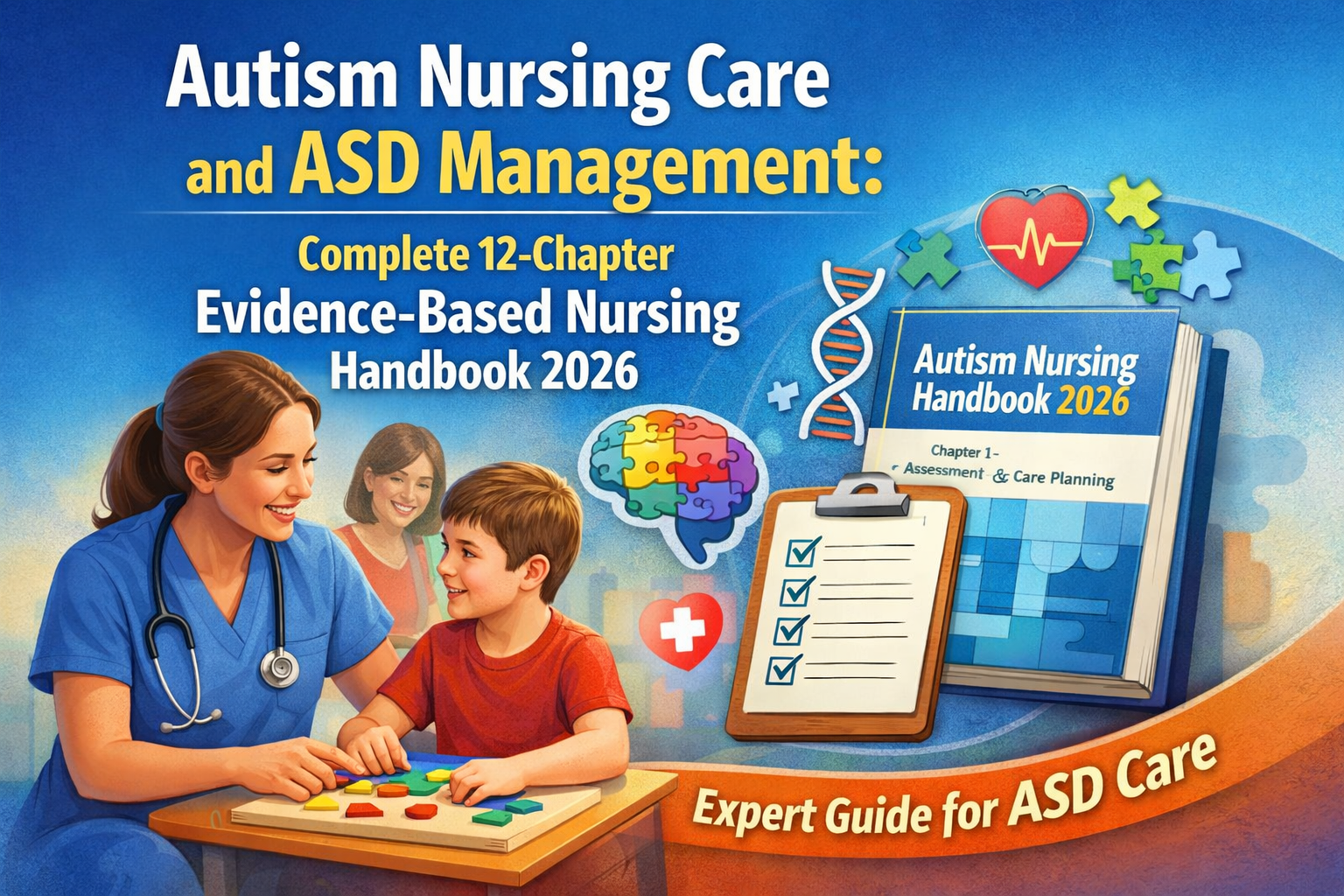 Comprehensive Autism Nursing Care and ASD Management: Complete 12-Chapter Evidence-Based Nursing Handbook 2026.