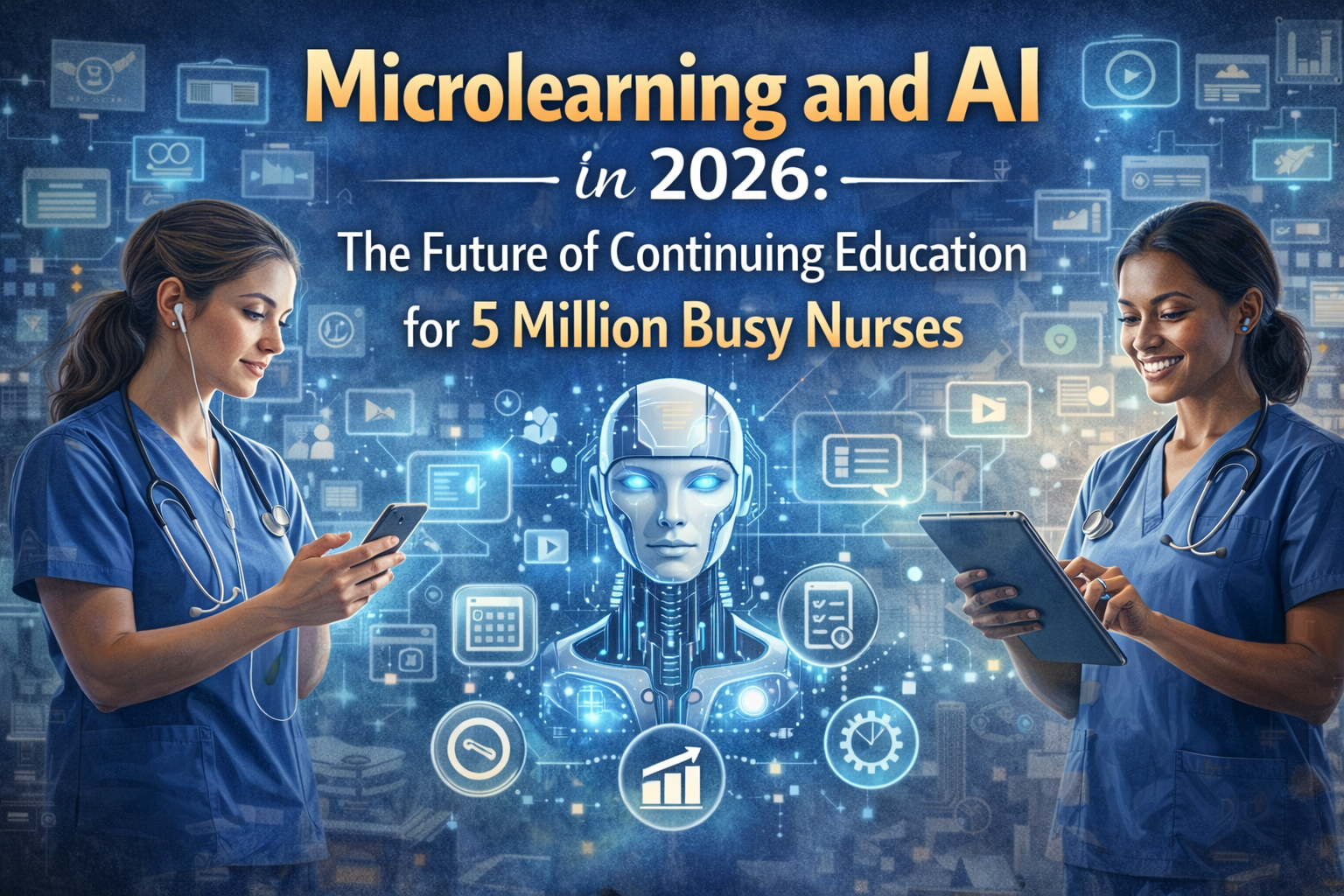 Discover Microlearning and AI in 2026: The Future of Continuing Education for 5 Million Busy Nurses.