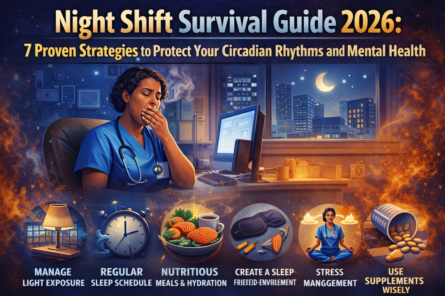 Master Night Shift Survival Guide 2026: 7 Proven Strategies to Protect Your Circadian Rhythms and Mental Health.