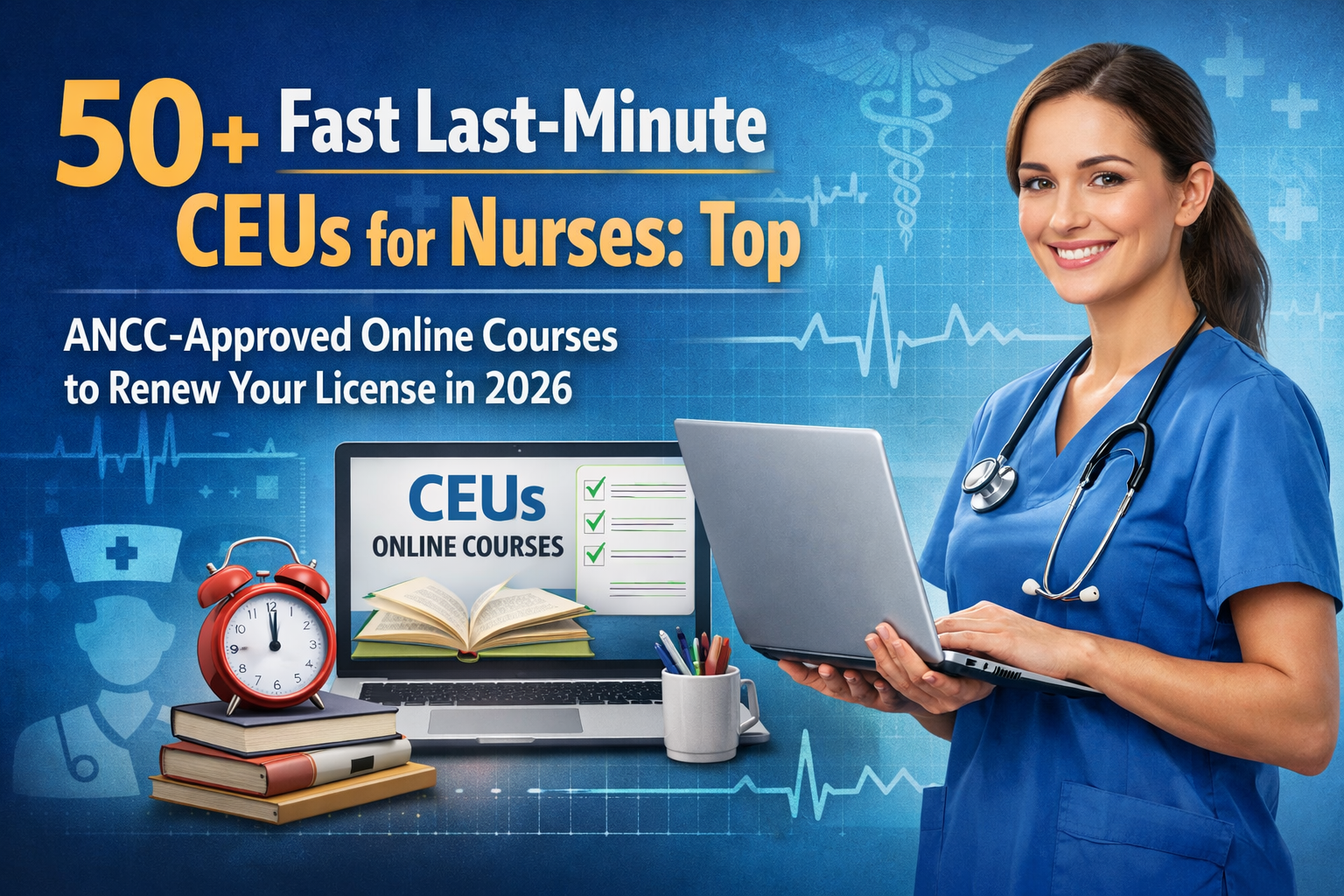 Need 50+ Fast Last-Minute CEUs for Nurses: Top ANCC-Approved Online Courses to Renew Your License in 2026.
