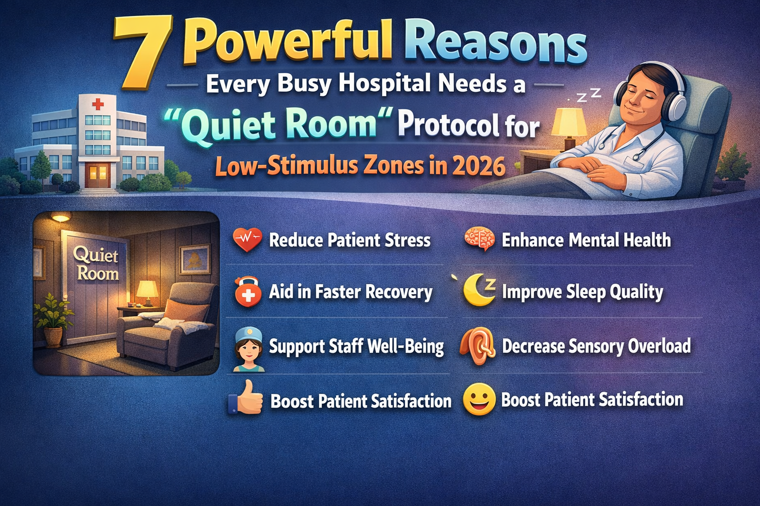 Discover 7 Powerful Reasons Every Busy Hospital Needs a "Quiet Room" Protocol for Low-Stimulus Zones in 2026.