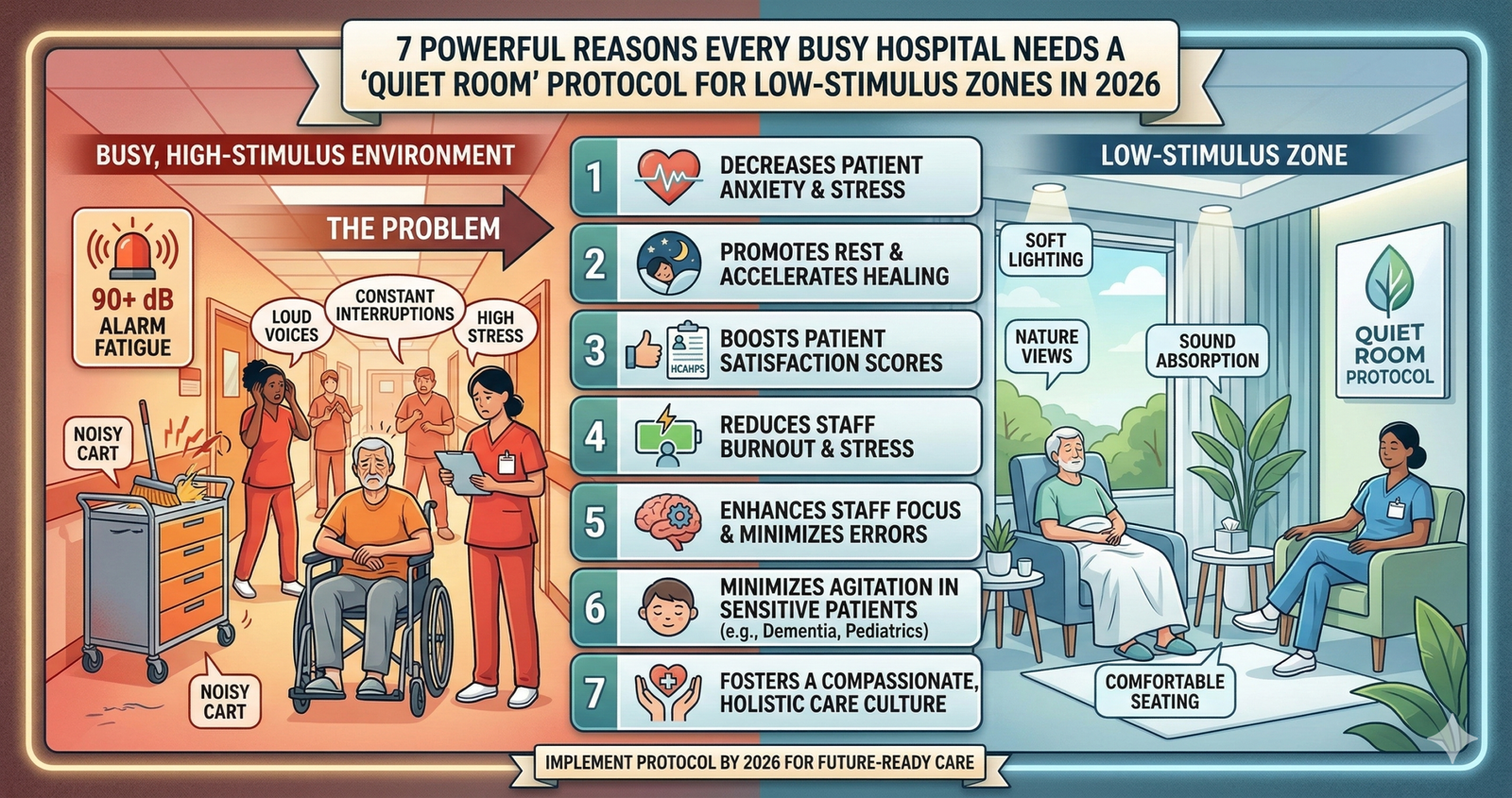 Discover 7 Powerful Reasons Every Busy Hospital Needs a "Quiet Room" Protocol for Low-Stimulus Zones in 2026.