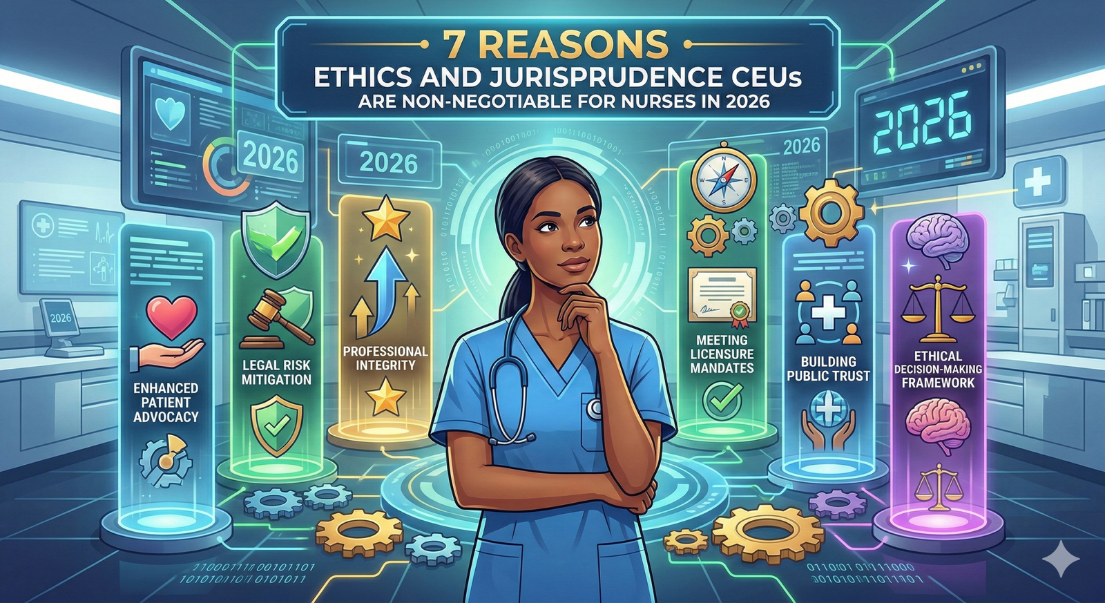 Discover 7 Reasons for Ethics and Jurisprudence CEUs Are Non-Negotiable for Nurses in 2026.