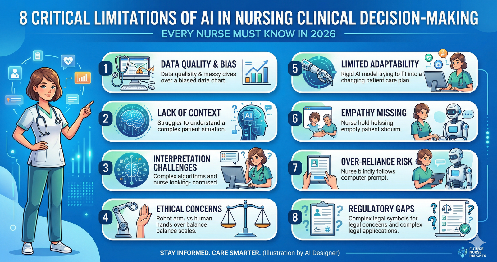 Explore 8 Critical Limitations of AI in Nursing Clinical Decision-Making Every Nurse Must Know in 2026.