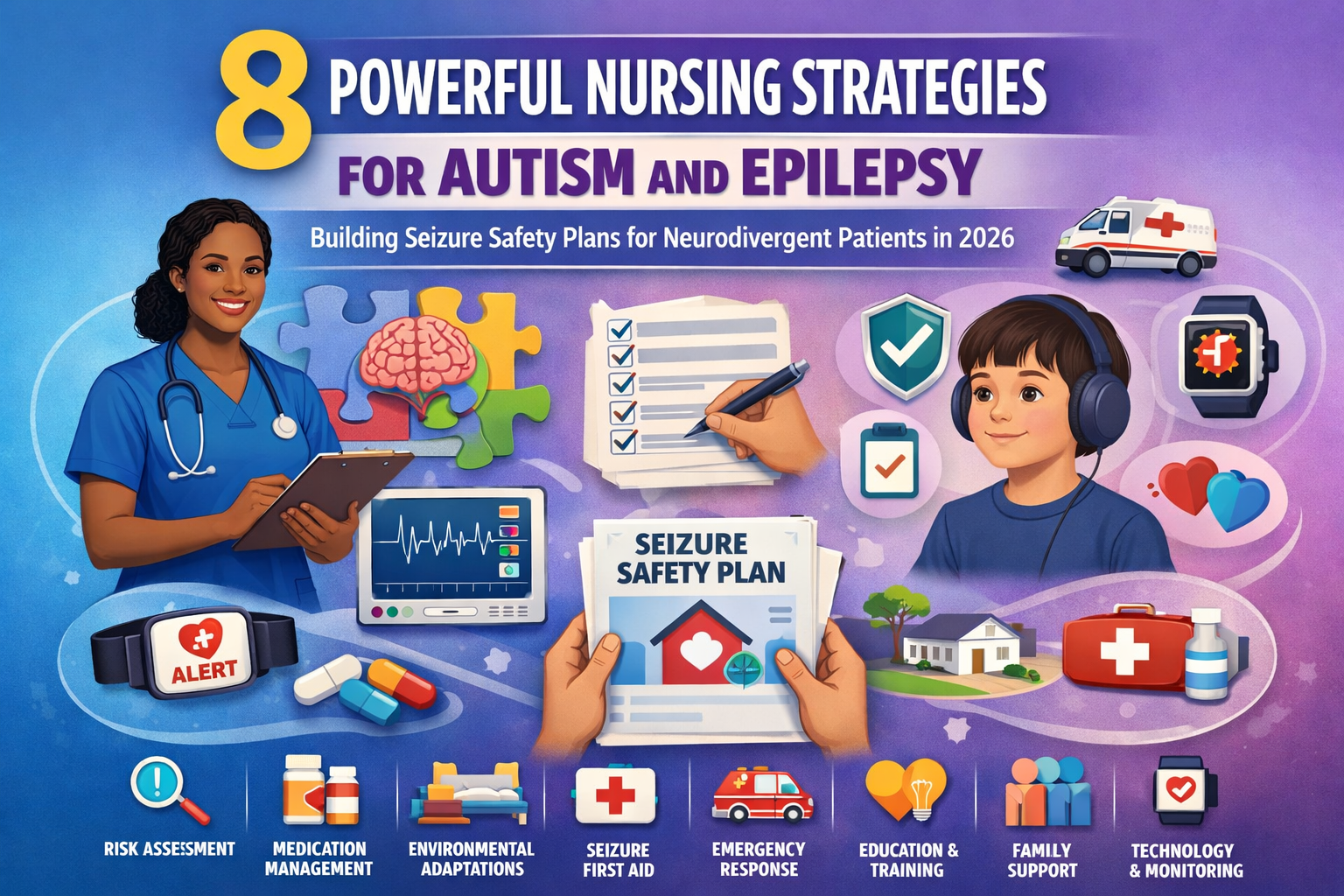 Discover 8 Powerful Nursing Strategies for Autism and Epilepsy: Building Seizure Safety Plans for Neurodivergent Patients in 2026.