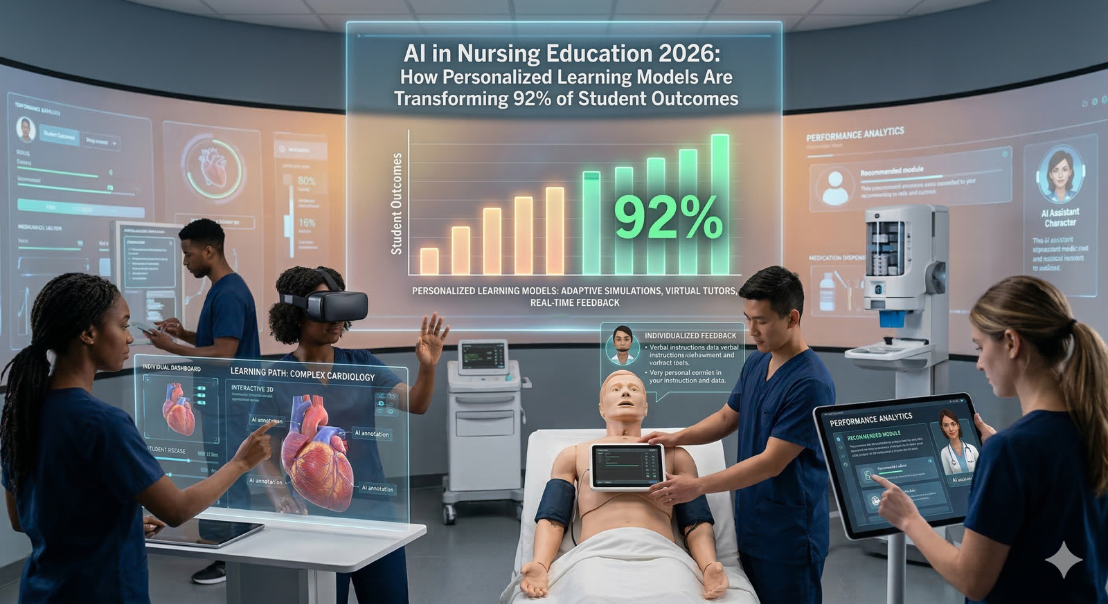 Explore AI in Nursing Education 2026: How Personalized Learning Models Are Transforming 92% of Student Outcomes.