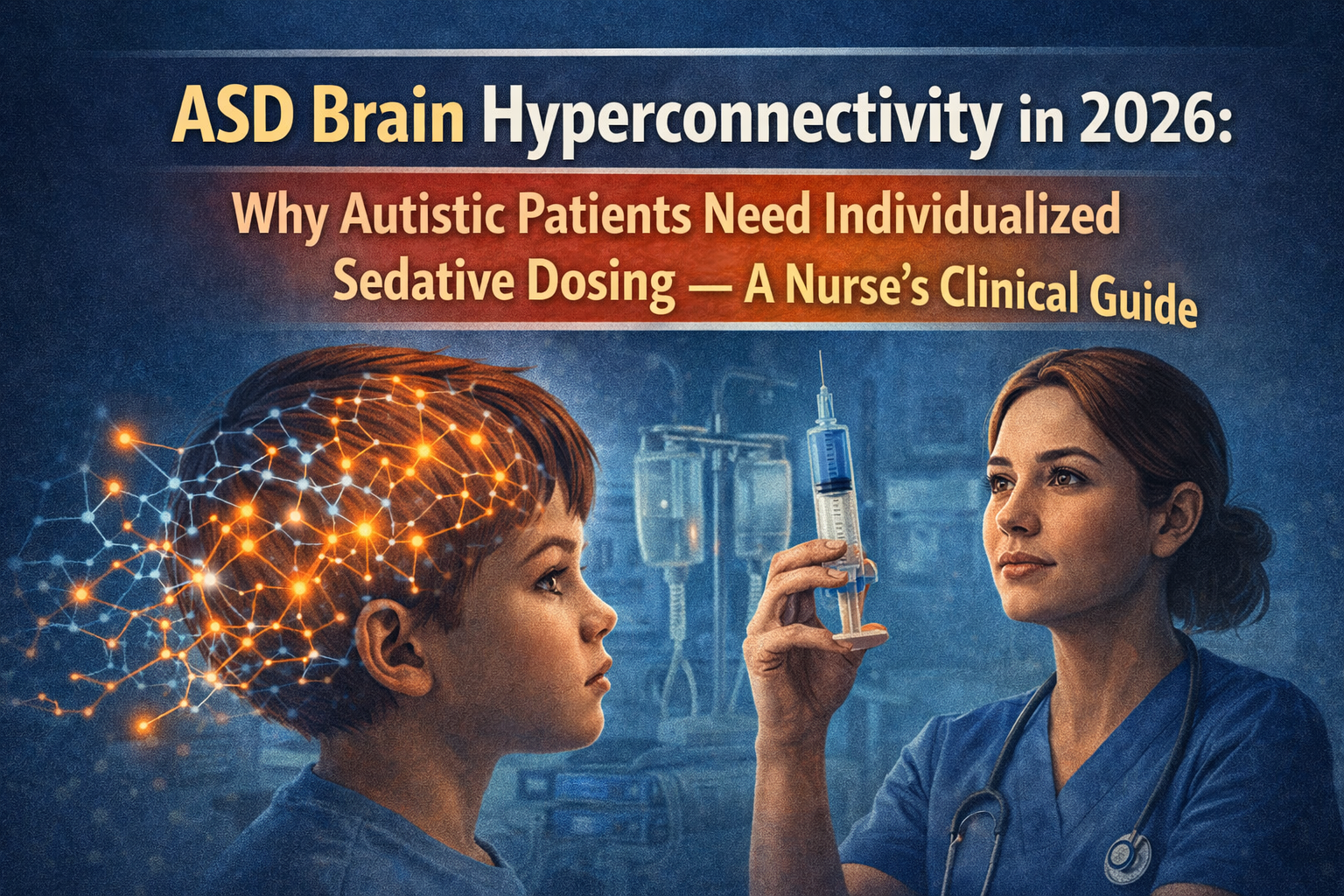 Discover ASD Brain Hyperconnectivity in 2026: Why Autistic Patients Need Individualized Sedative Dosing — A Nurse's Clinical Guide.