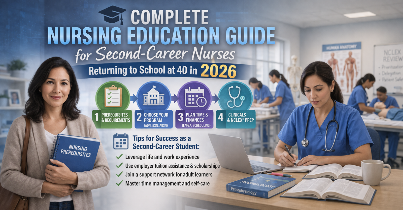 Explore Returning to School at 40 in 2026: The Complete Nursing Education Guide for Second-Career Nurses.
