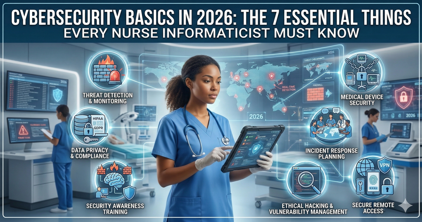 Discover Cybersecurity Basics in 2026: The 7 Essential Things Every Nurse Informaticist Must Know.