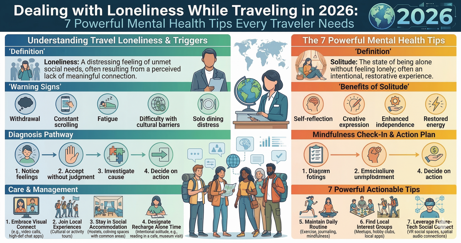 Struggling Dealing with Loneliness While Traveling in 2026: 7 Powerful Mental Health Tips Every Traveler Needs.