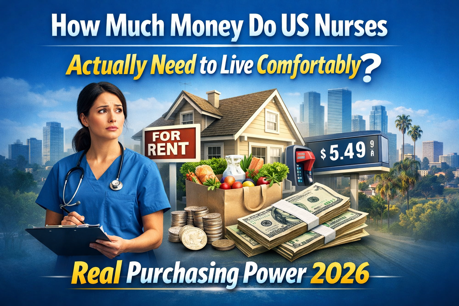 Discover Real Purchasing Power 2026: How Much Money Do US Nurses Actually Need to Live Comfortably?