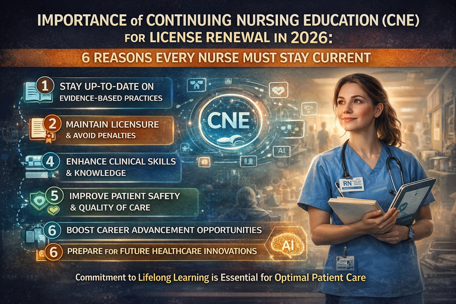 Discover The Importance of Continuing Nursing Education (CNE) for License Renewal in 2026: 6 Reasons Every Nurse Must Stay Current