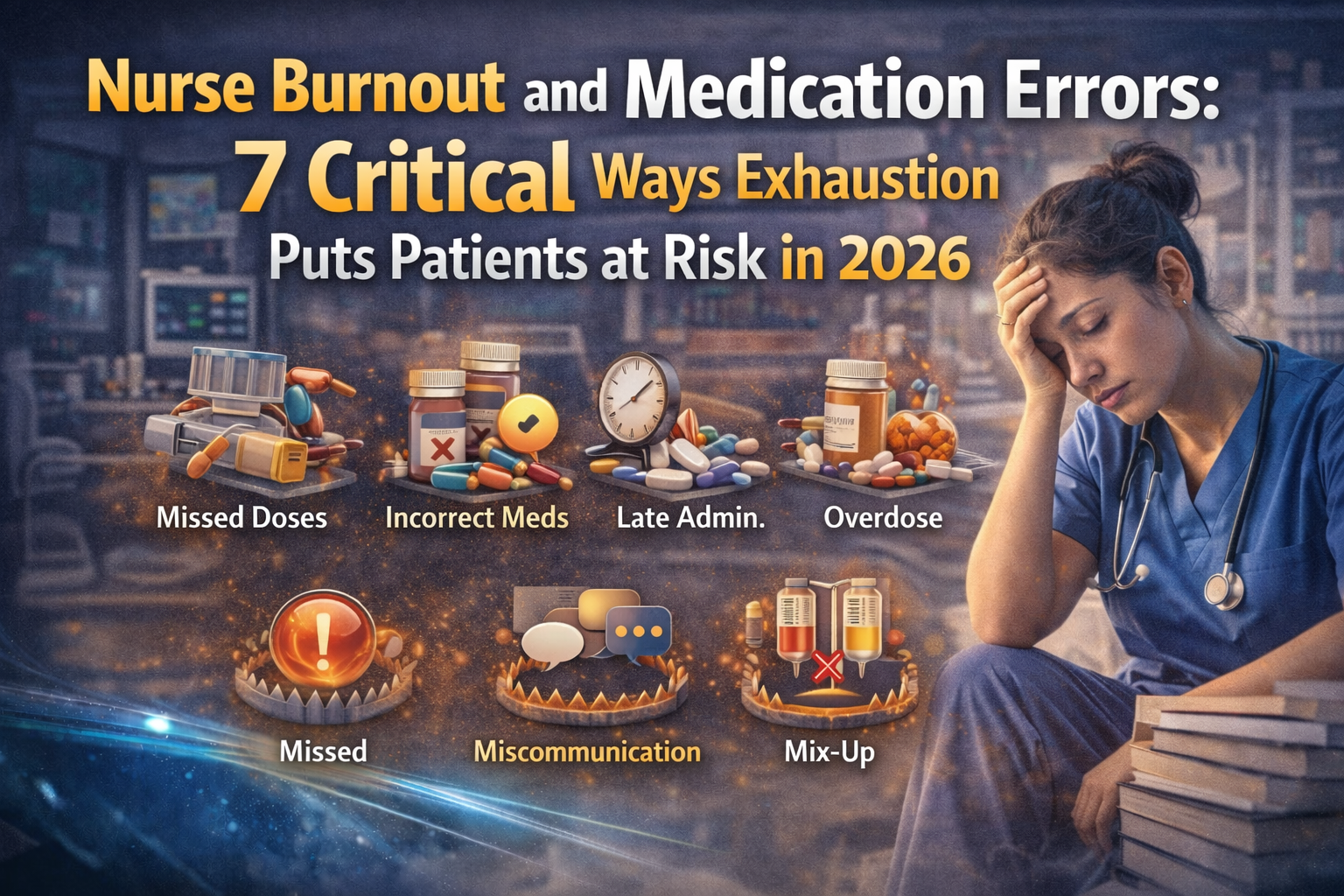 Discover Nurse Burnout and Medication Errors: 7 Critical Ways Exhaustion Puts Patients at Risk in 2026.
