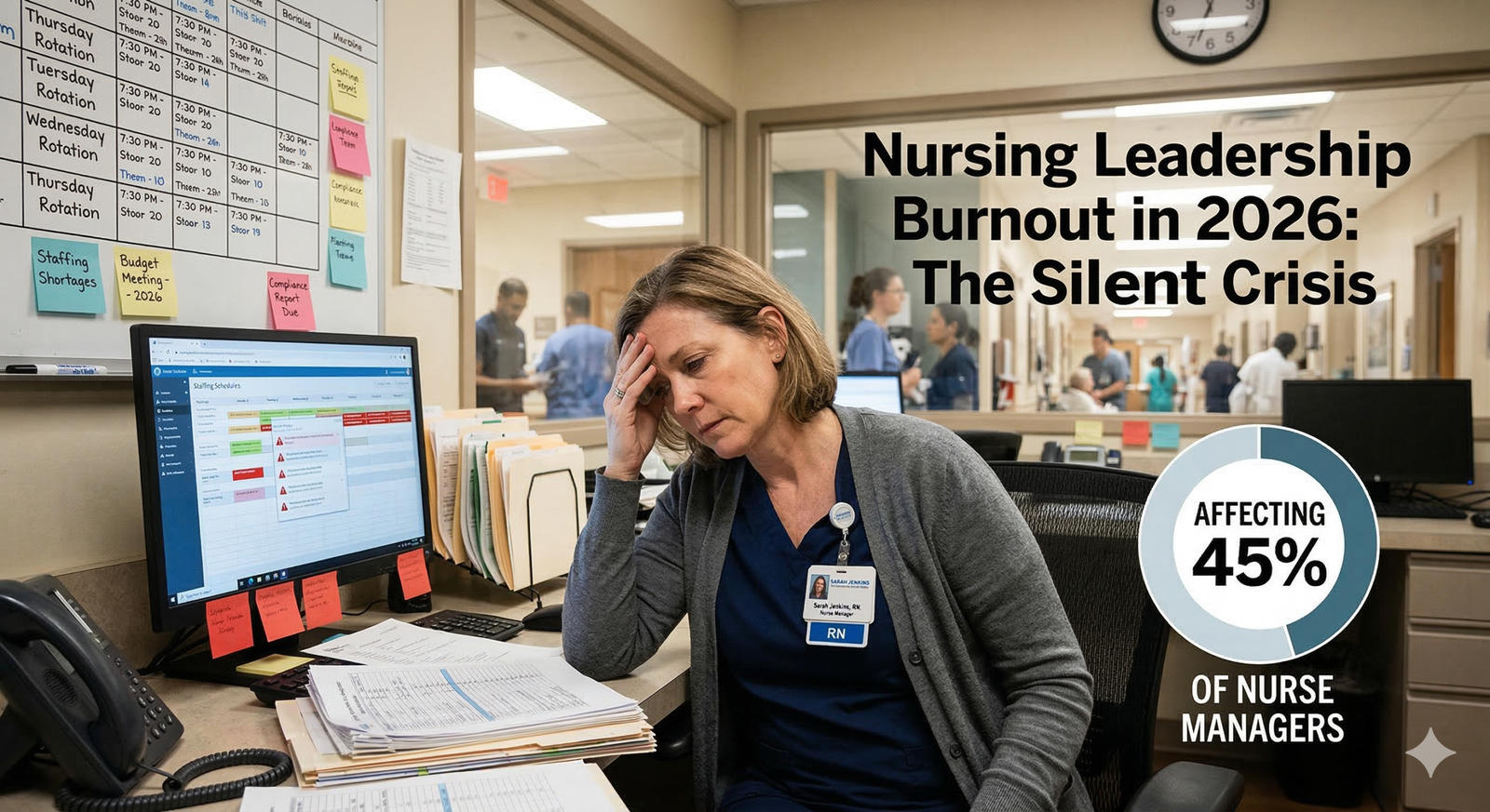 Discover Nursing Leadership Burnout in 2026: The Silent Crisis Affecting 45% of Nurse Manager.