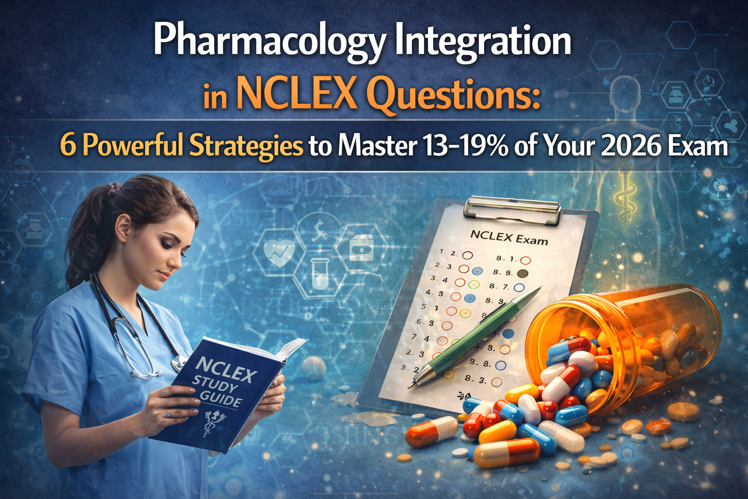 Master Pharmacology Integration in NCLEX Questions: 6 Powerful Strategies to Master 13–19% of Your 2026 Exam.