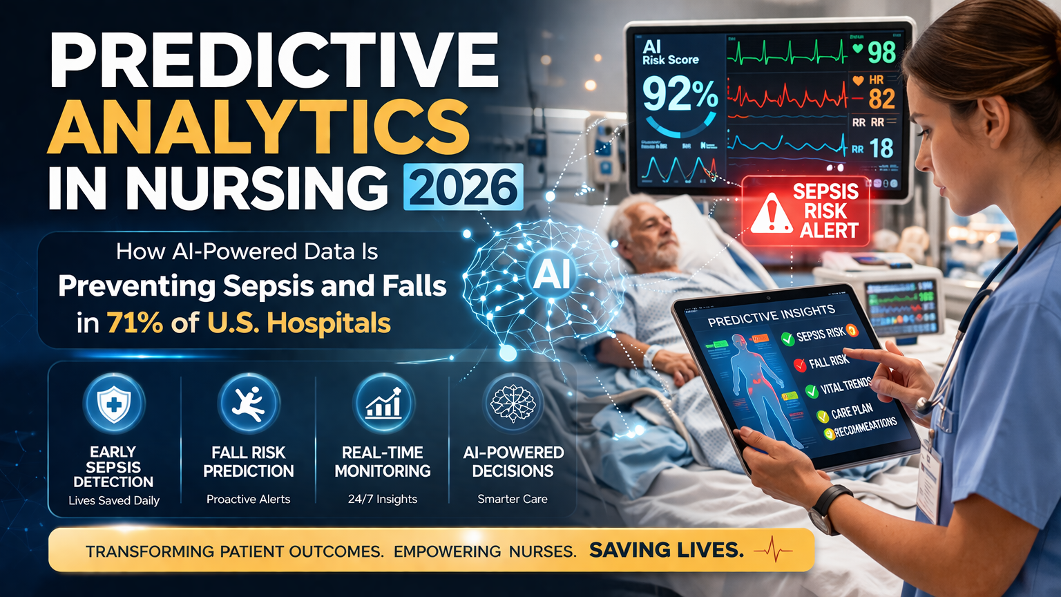 Discover Predictive Analytics in Nursing 2026: How AI-Powered Data Is Preventing Sepsis and Falls in 71% of U.S. Hospitals