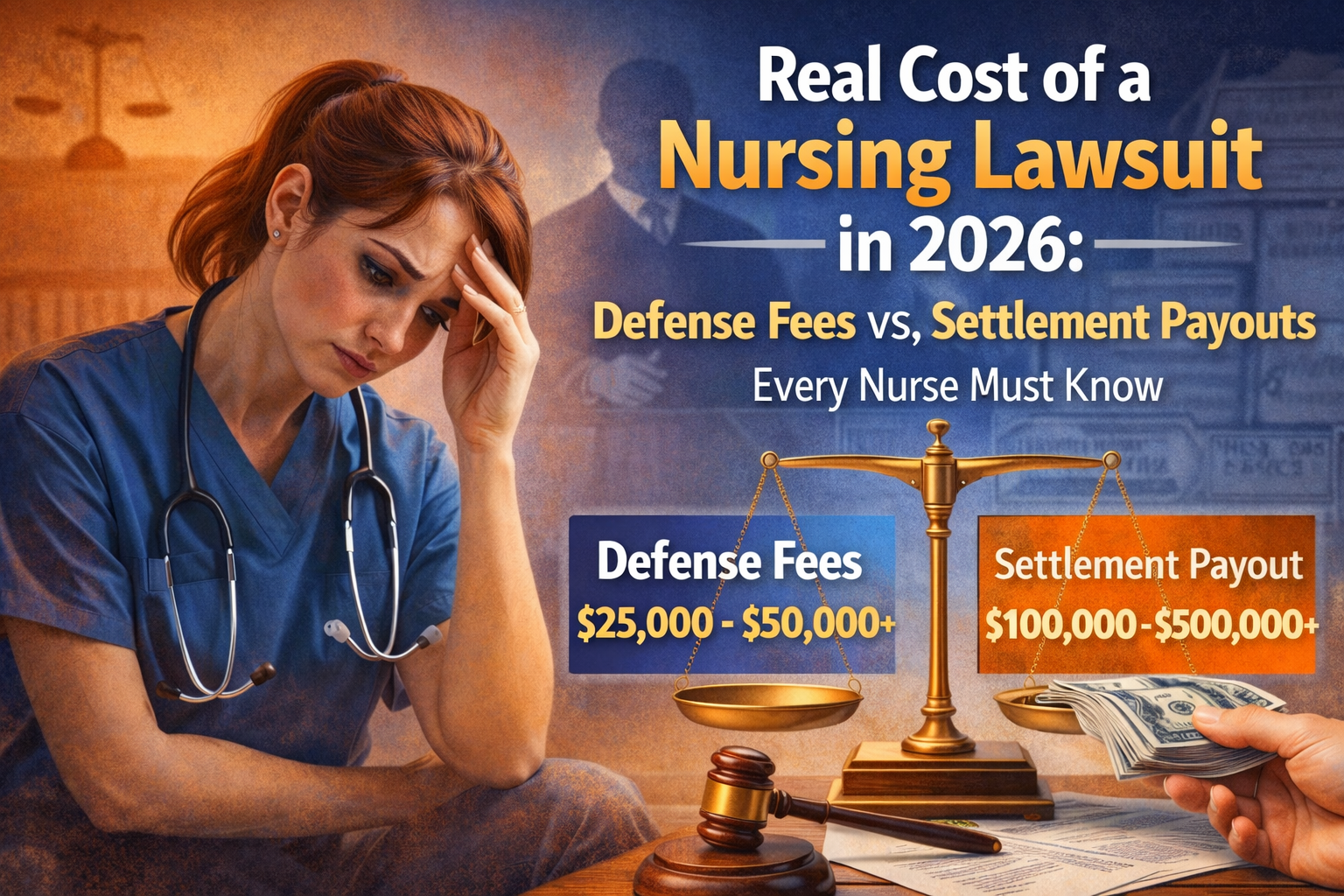Discover Real Cost of a Nursing Lawsuit in 2026: Defense Fees vs. Settlement Payouts Every Nurse Must Know.
