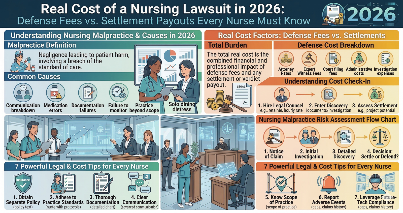 Discover Real Cost of a Nursing Lawsuit in 2026: Defense Fees vs. Settlement Payouts Every Nurse Must Know.
