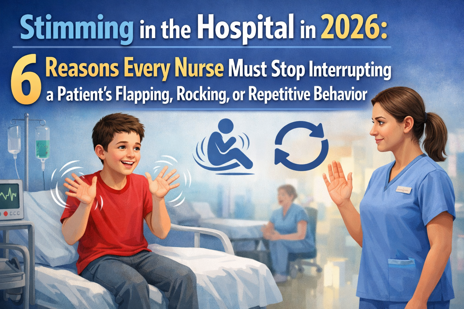Learn Stimming in the Hospital in 2026: 6 Reasons Every Nurse Must Stop Interrupting a Patient's Flapping, Rocking, or Repetitive Behavior.