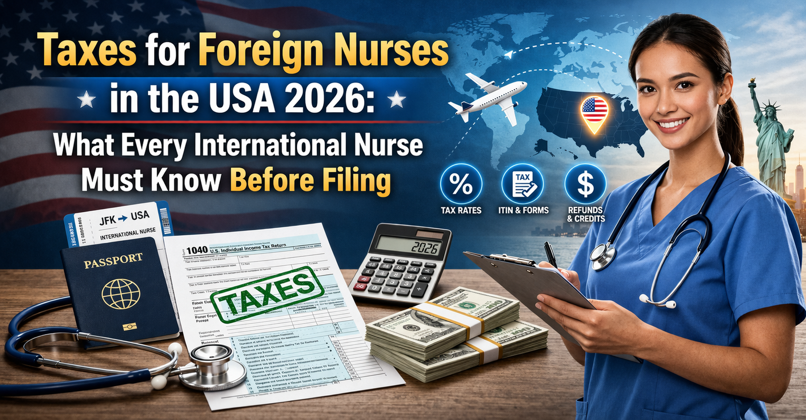 What are Taxes for Foreign Nurses in the USA 2026: What Every International Nurse Must Know Before Filing.