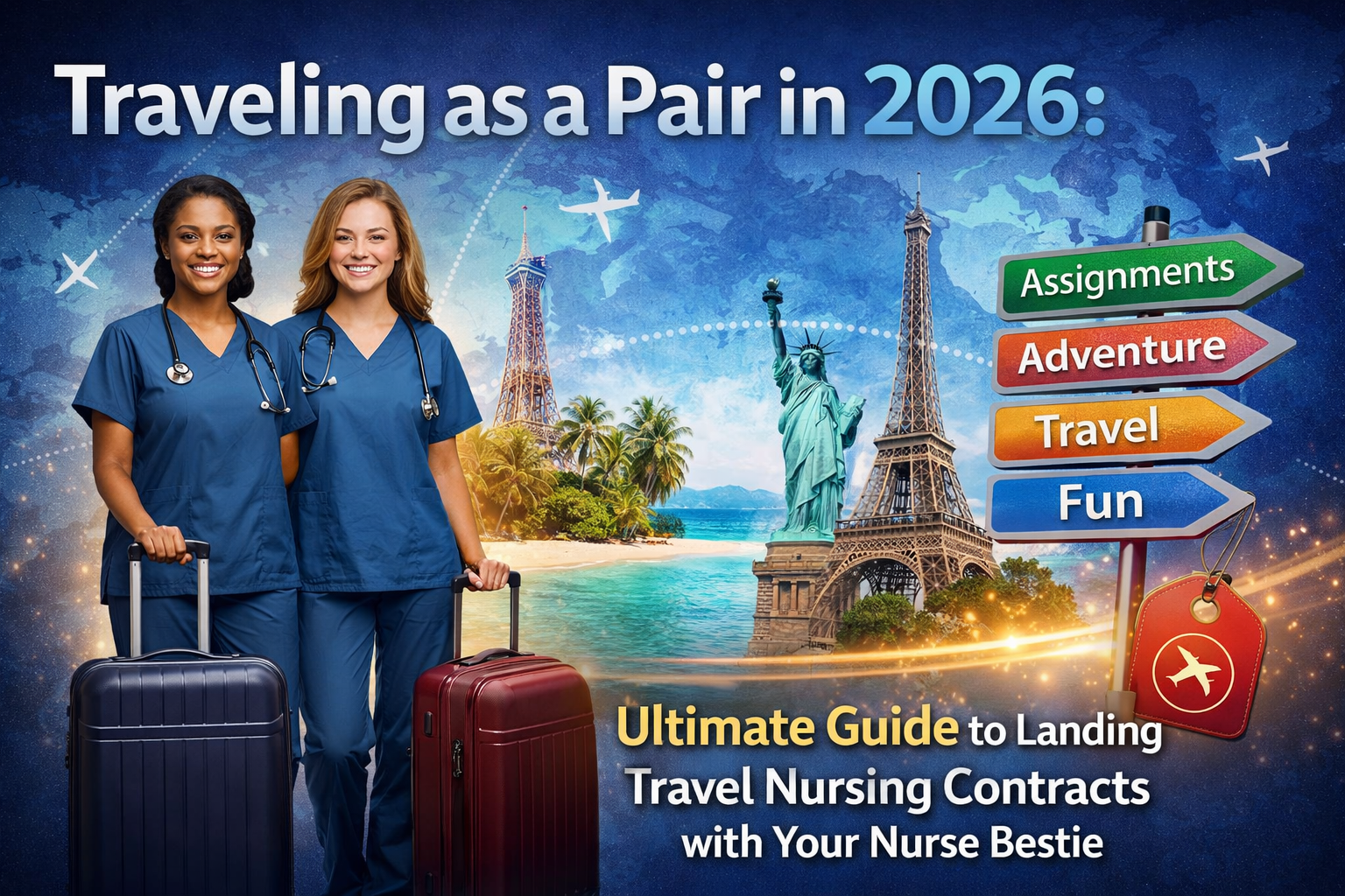 Want To Travel as a Pair in 2026: The Ultimate Guide to Landing Travel Nursing Contracts with Your Nurse Bestie.
