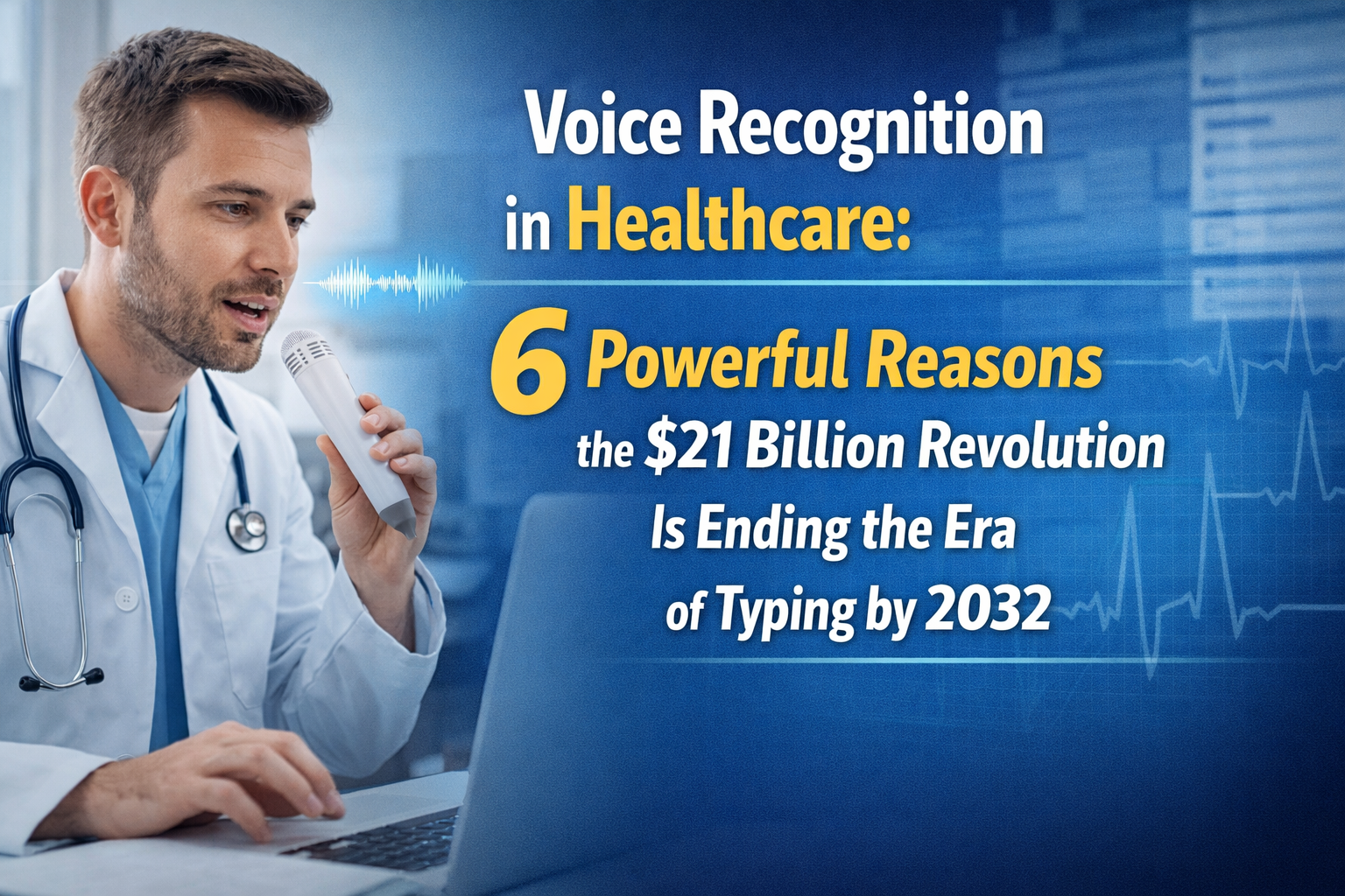 Is Voice Recognition in Healthcare: 6 Powerful Reasons the $21 Billion Revolution Ending the Era of Typing by 2032.