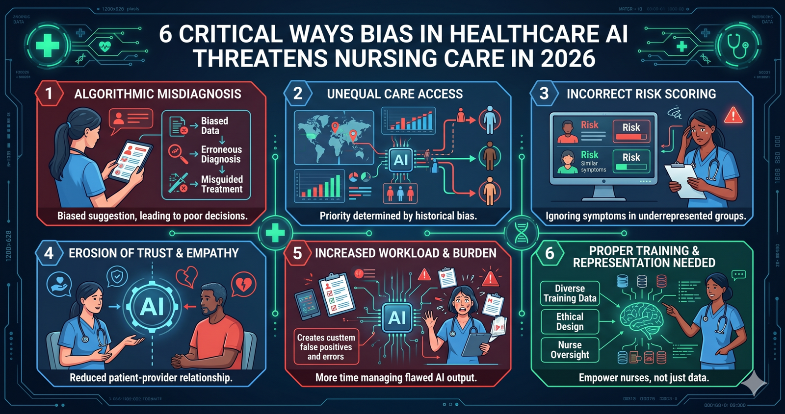 Discover what are 6 Critical Ways Bias in Healthcare AI Threatening Nursing Care in 2026.