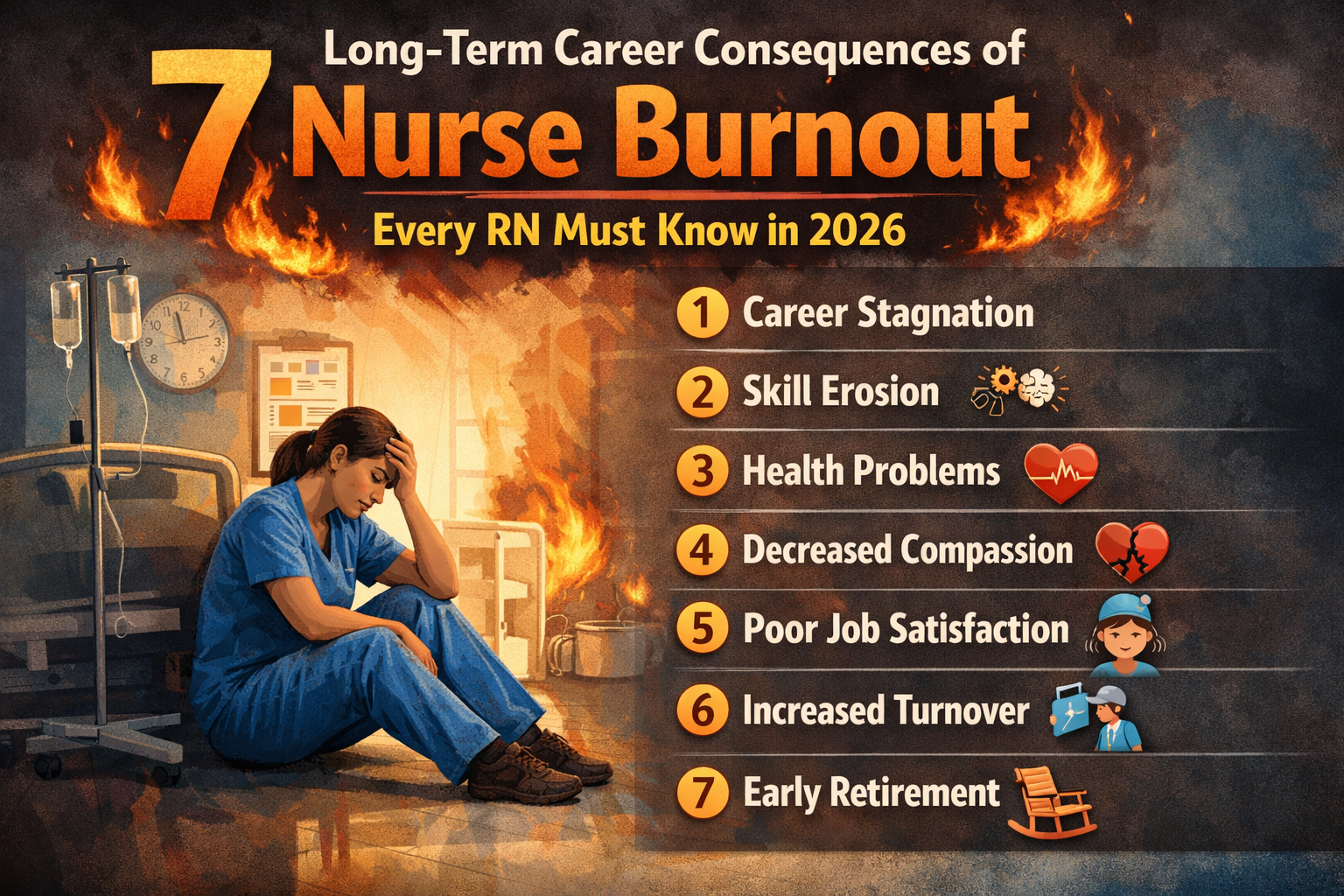 Discover the 7 Long-Term Career Consequences of Nurse Burnout Every RN Must Know in 2026.