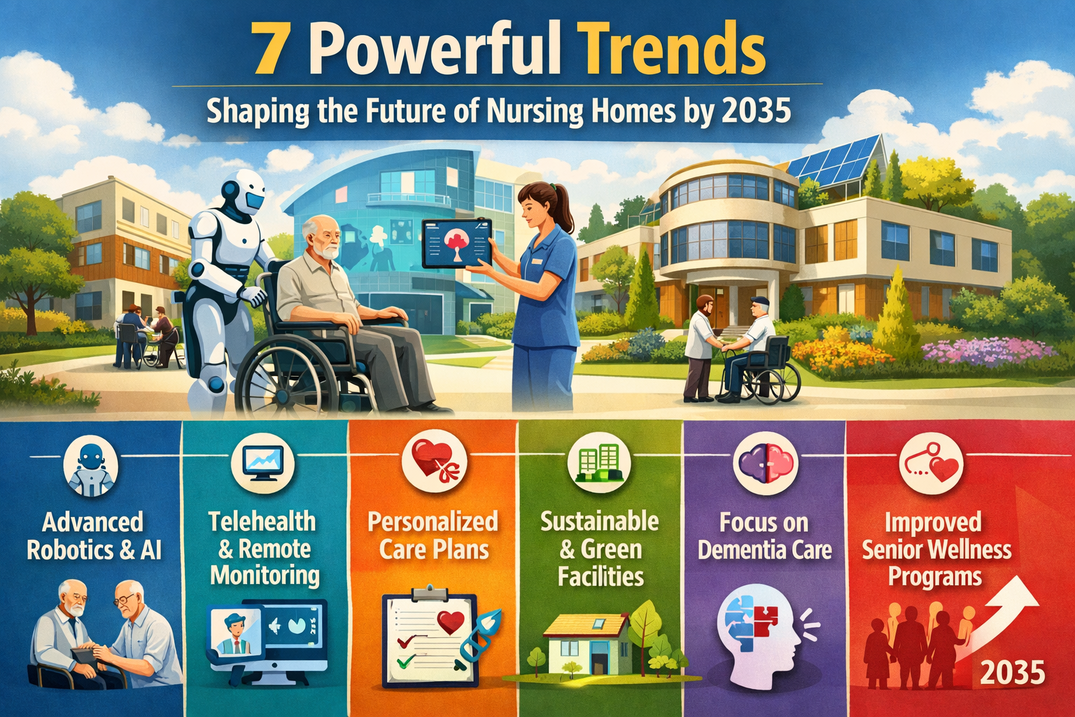 Explore 7 Powerful Trends Shaping the Future of Nursing Homes by 2035.