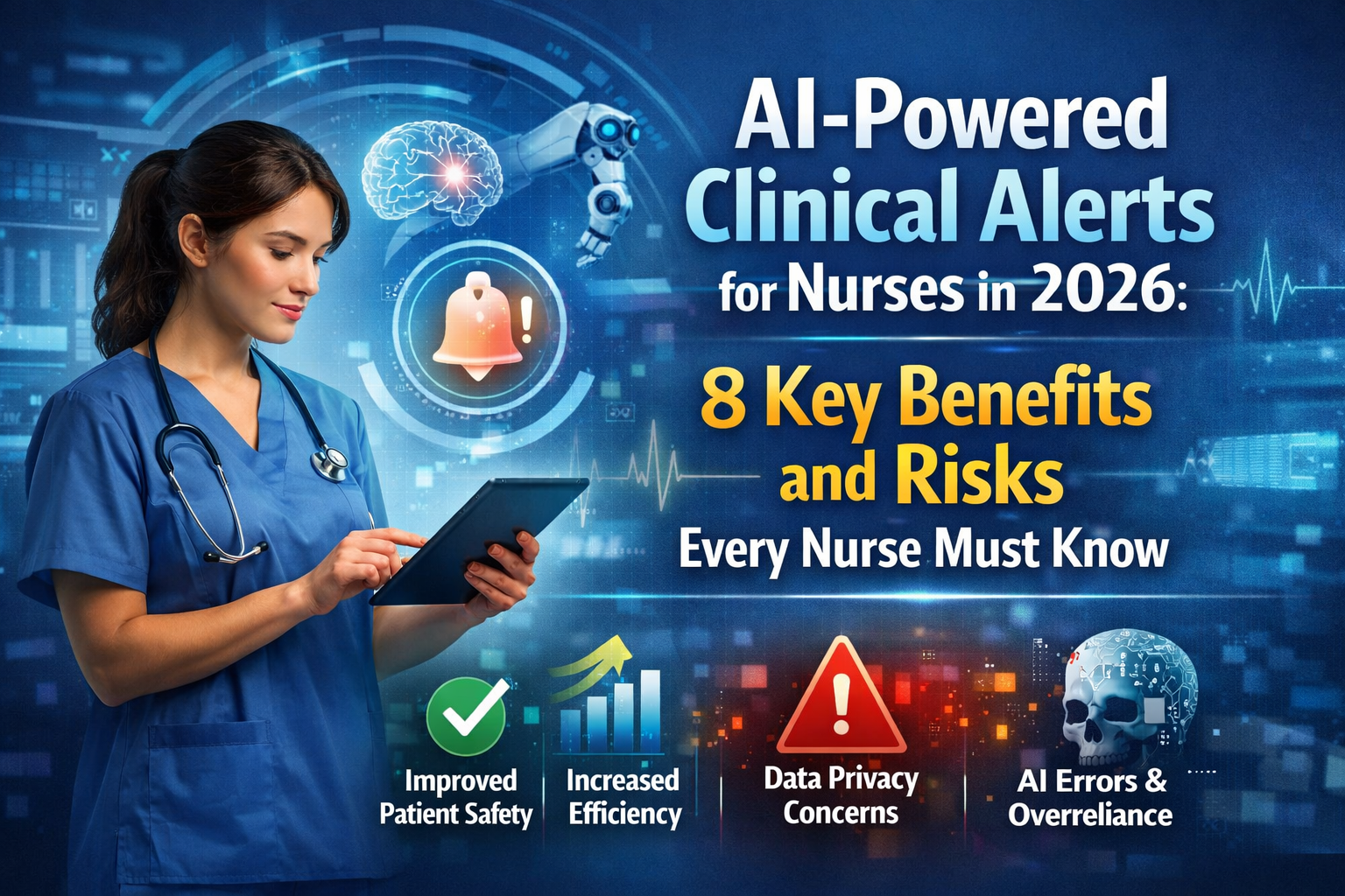 Explore AI-Powered Clinical Alerts for Nurses in 2026: 8 Key Benefits and Risks Every Nurse Must Know.