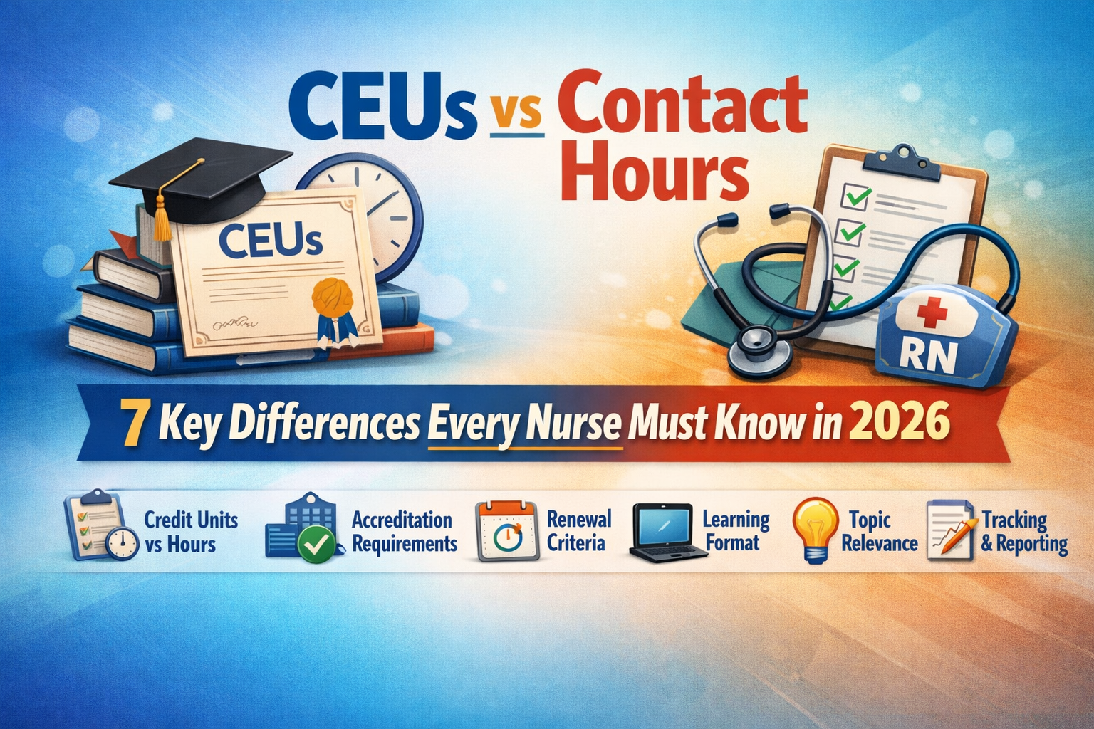Confused CEUs vs Contact Hours: 7 Key Differences Every Nurse Must Know in 2026 Approximately CEUs vs touch hours in nursing?