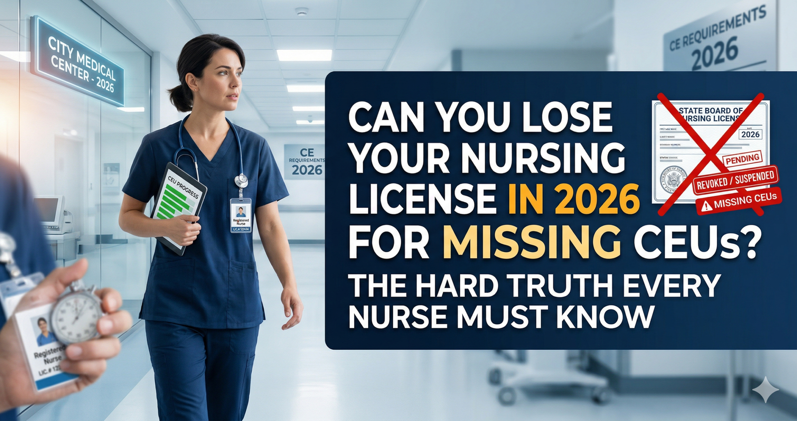 Explore how Can You Lose Your Nursing License in 2026 for Missing CEUs? The Hard Truth Every Nurse Must Know
