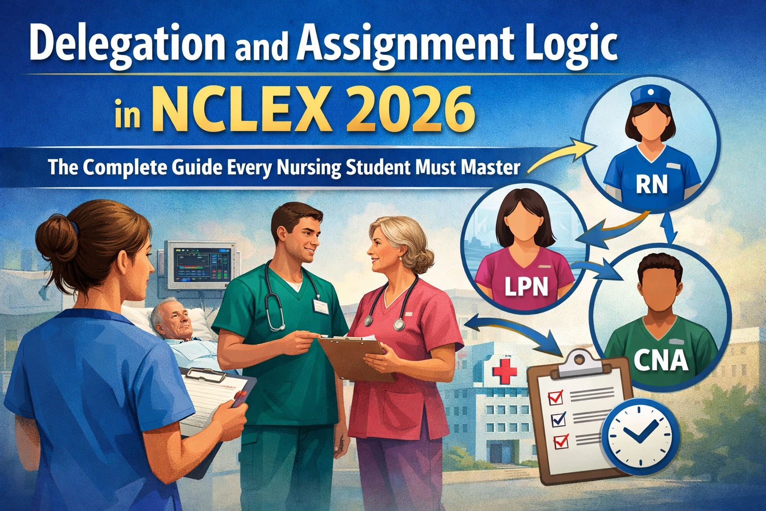 Master Delegation and Assignment Logic in NCLEX 2026: The Complete Guide Every Nursing Student Must Master.