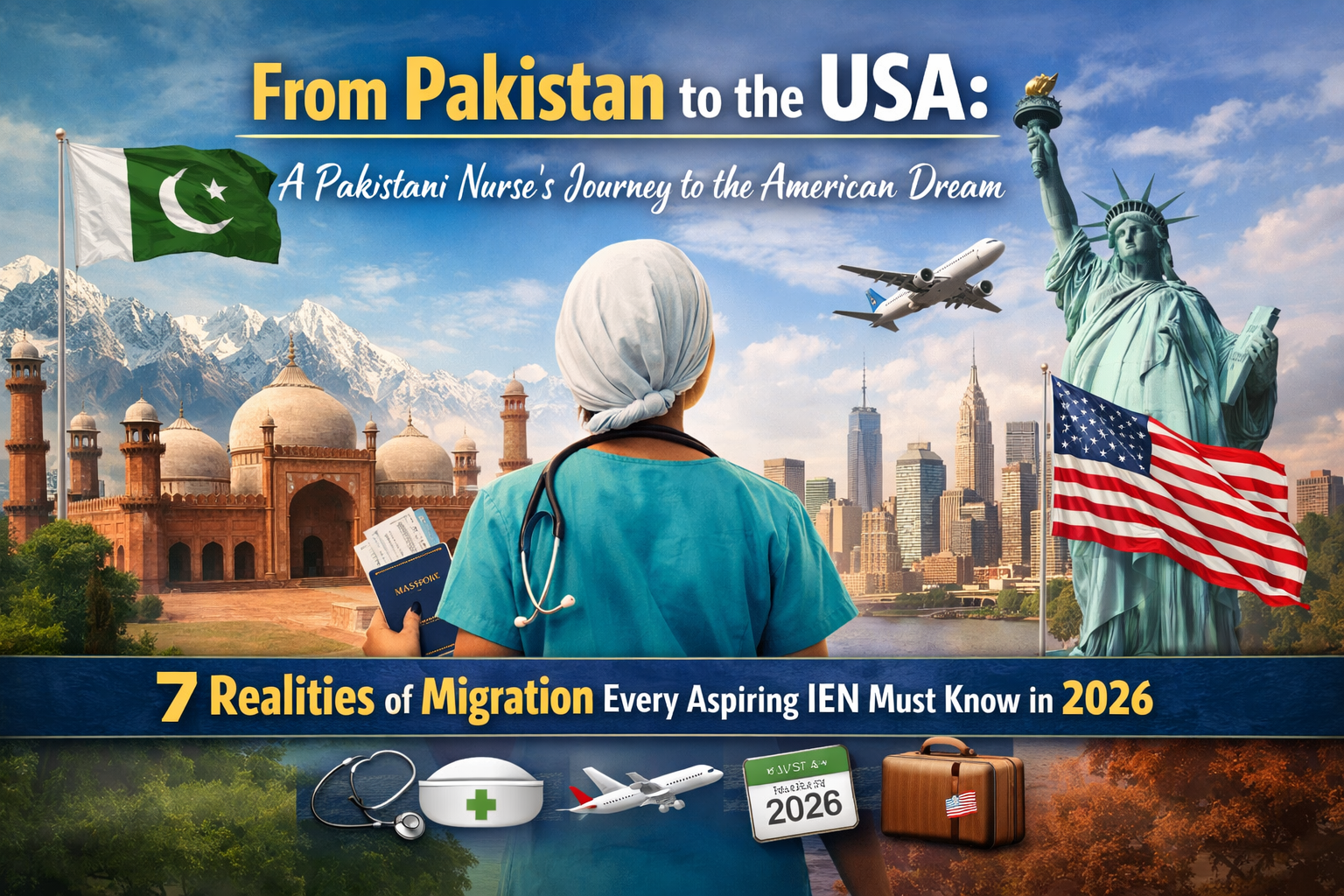 Discover From Pakistan to the USA: A Pakistani Nurse's Journey to the American Dream — 7 Realities of Migration Every Aspiring IEN Must Know in 2026.