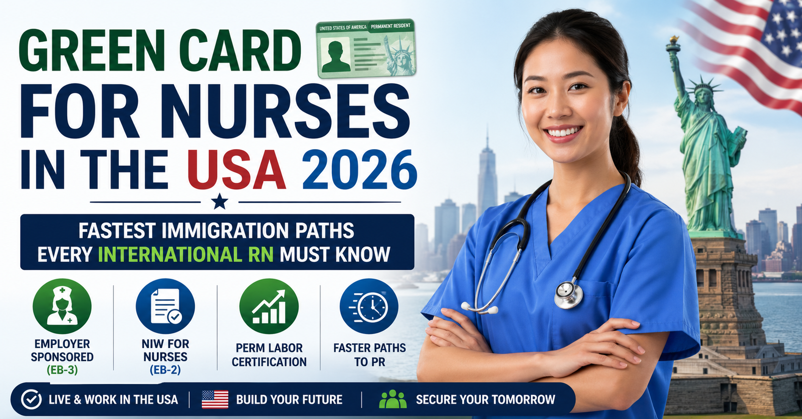 Discover the quickest Green Card for Nurses in the USA 2026: Fastest Immigration Paths Every International RN Must Know.