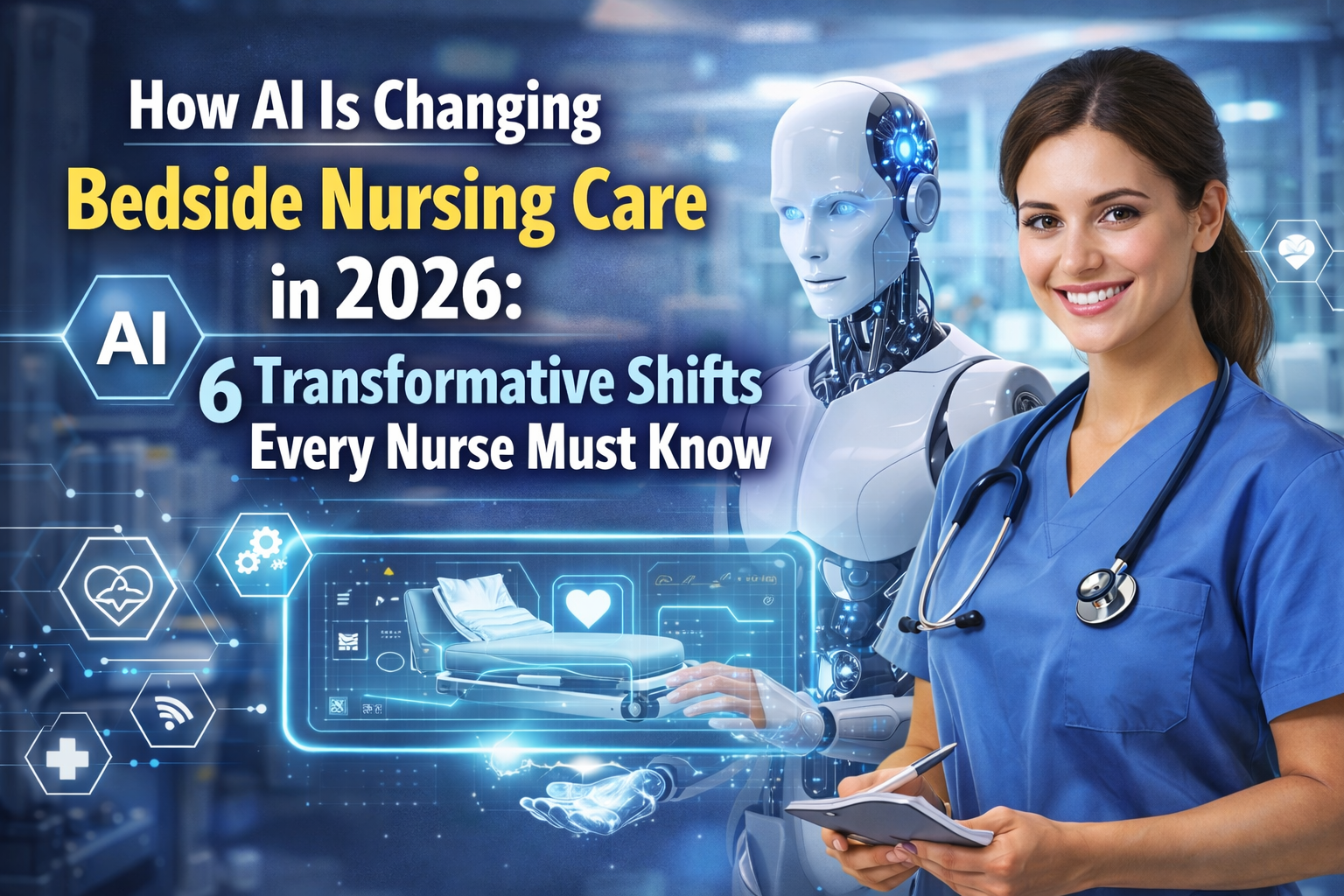Discover How AI Is Changing Bedside Nursing Care in 2026: 6 Transformative Shifts Every Nurse Must Know.
