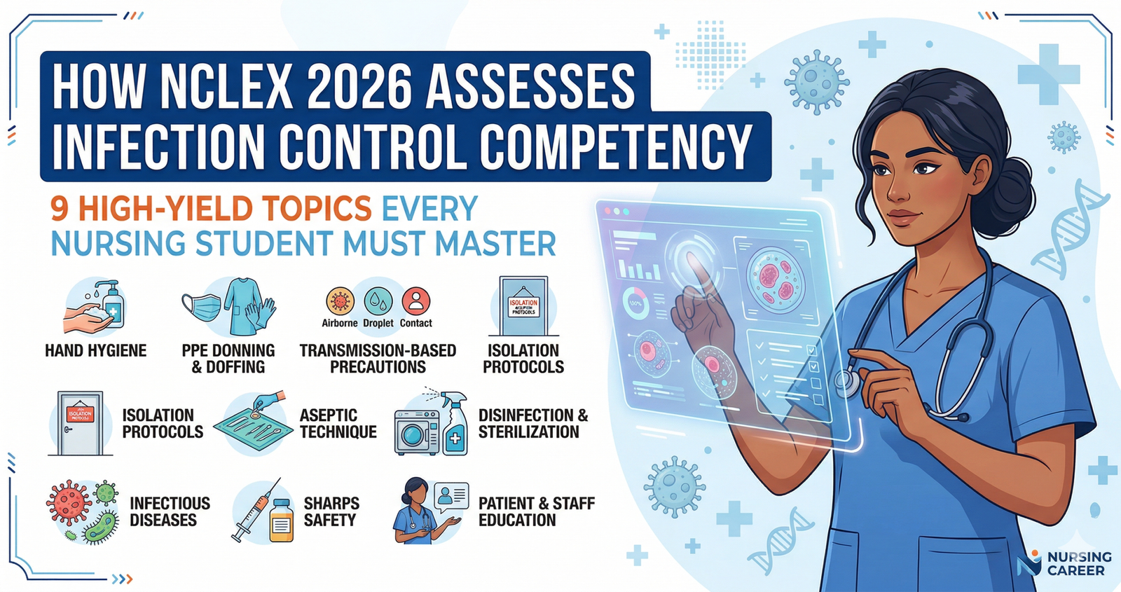 Discover How NCLEX 2026 Assesses Infection Control Competency: 9 High-Yield Topics Every Nursing Student Must Master