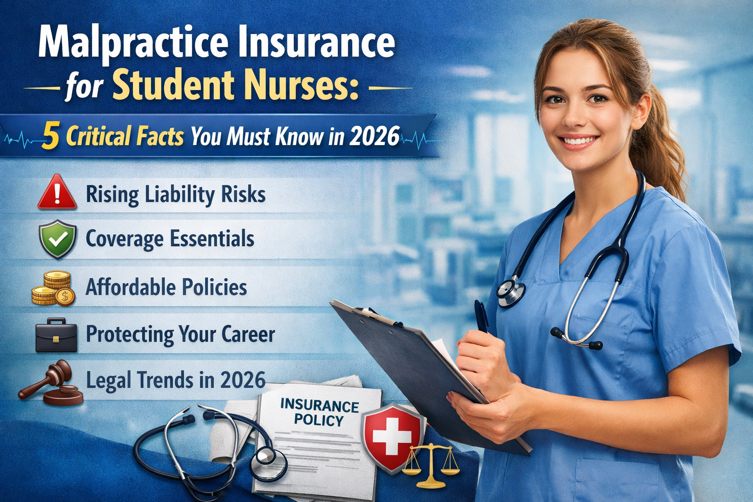 Explore Malpractice Insurance for Student Nurses: 5 Critical Facts You Must Know in 2026. Does your nursing faculty cowl you?
