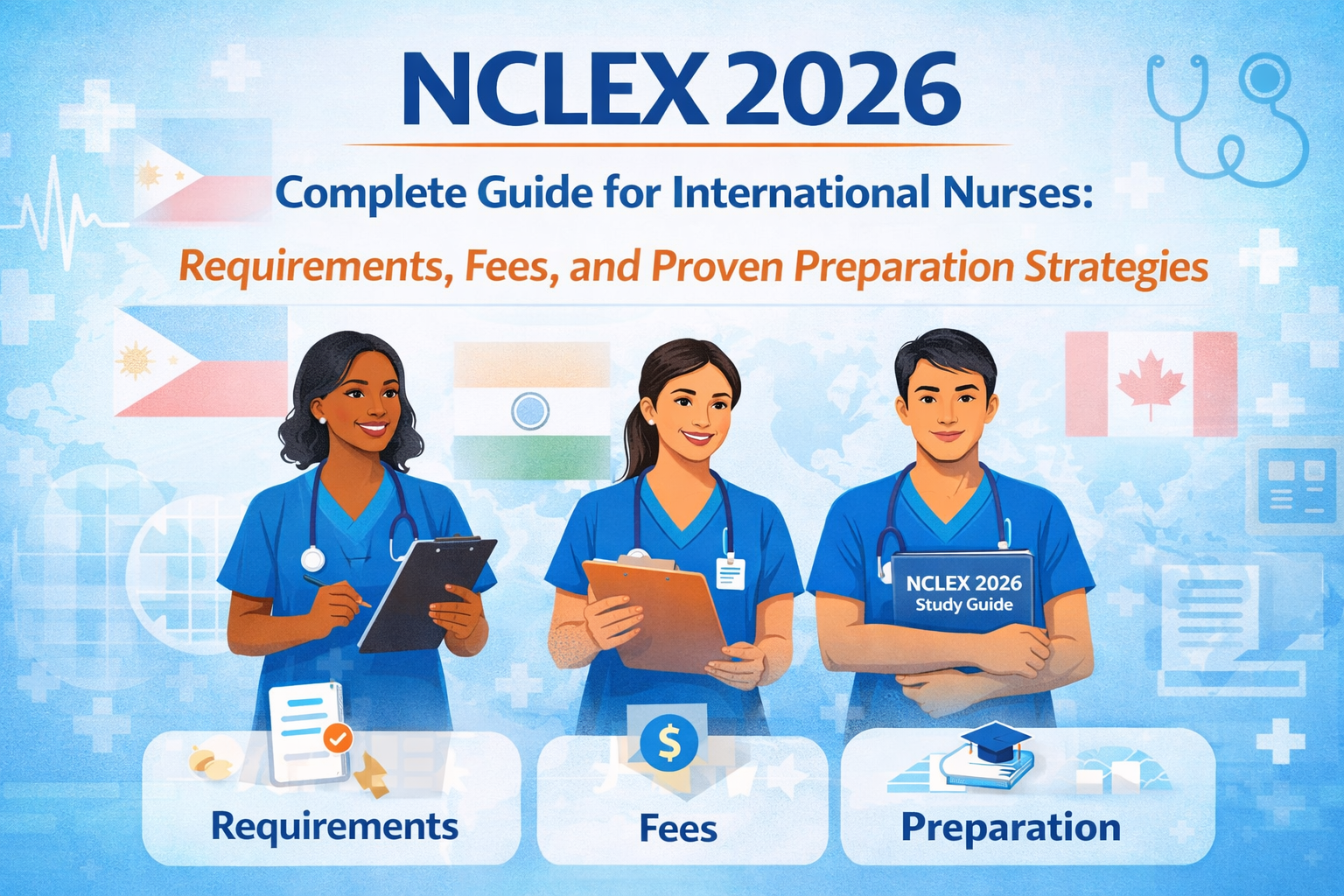 Discover NCLEX 2026 Complete Guide for International Nurses: Requirements, Fees, and Proven Preparation Strategies.